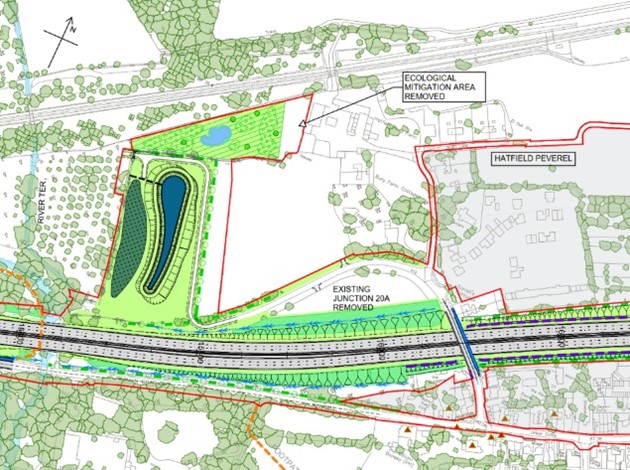 Bury Lane ecological mitigation area - new proposal